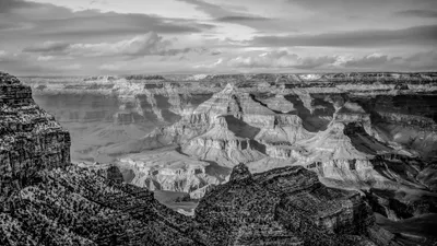 Samsung Frame TV Artwork - Grand Canyon Black and White