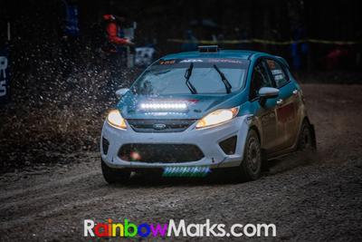 Makita Sponsored Ford Fiesta at the Rally in the 100 Acre Wood