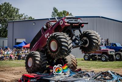 Old Red Truck at the 2024 Big Foot Open House