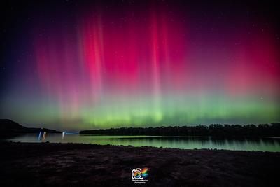 Northern Lights over eastern Missouri, October 10th, 2024