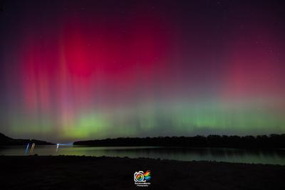 Northern Lights over eastern Missouri, October 10th, 2024